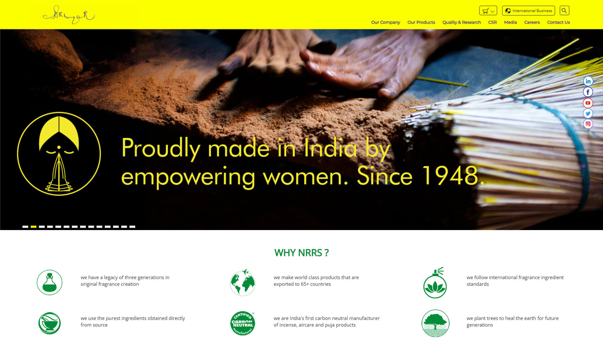 N Ranga Rao & Sons Website